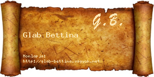 Glab Bettina névjegykártya