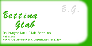 bettina glab business card